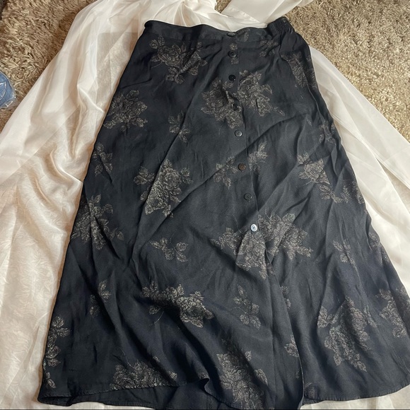 Vintage Maxi Front Slit Button up skirt - Picture 4 of 7